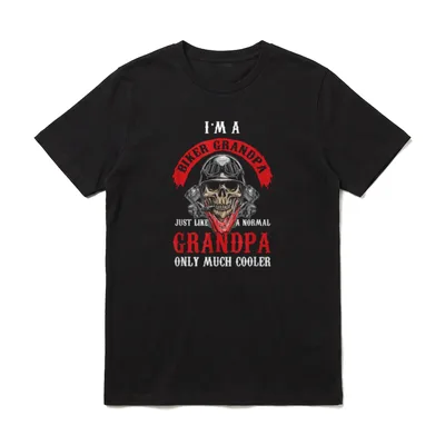 Biker Opa Autofahrer Großvater T-Shirt – Klassisches T-Shirt in Schwarz