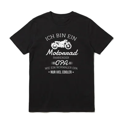 Ich Bin Ein Motorrad T-Shirt – Klassisches T-Shirt in Schwarz