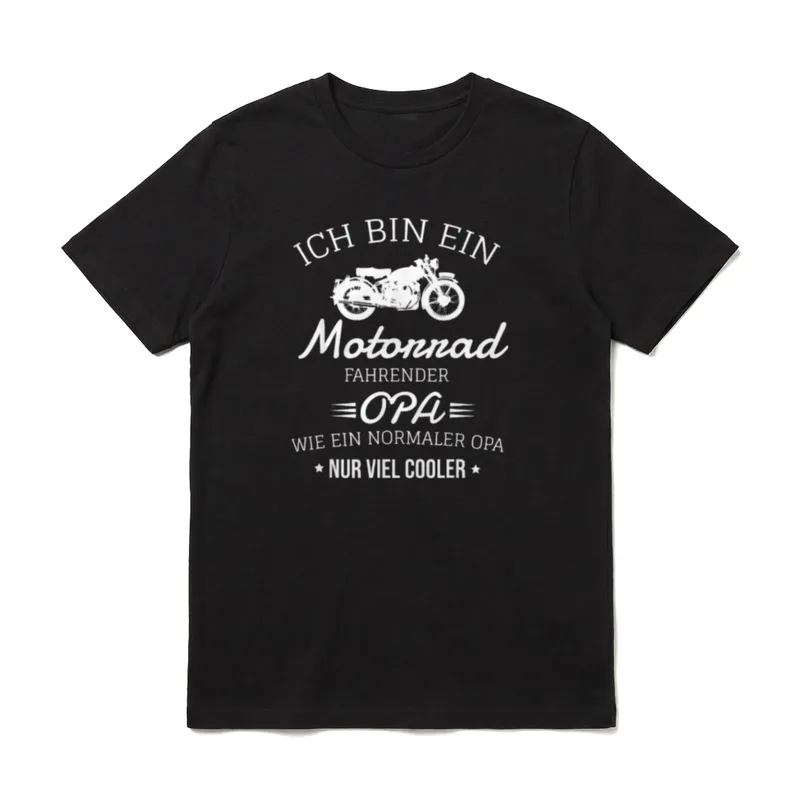Ich Bin Ein Motorrad T-Shirt – Klassisches T-Shirt in Schwarz