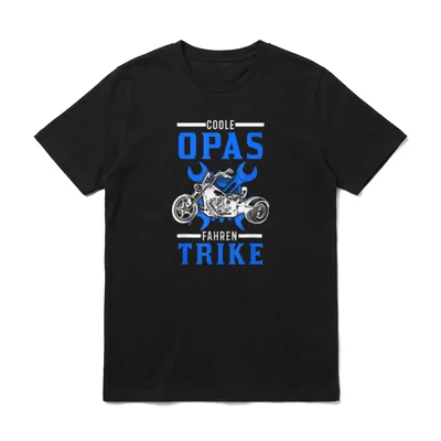 Coole Opas fahren Trike T-Shirt – Klassisches T-Shirt in Schwarz