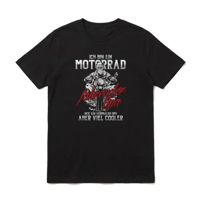 Opa Motorrad Motorsport Großvater T-Shirt – Klassisches T-Shirt in Schwarz