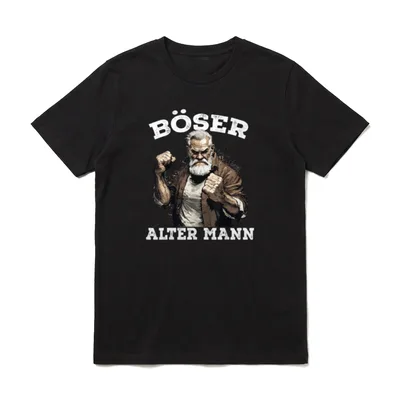Böser Alter Mann Hardrock T-Shirt – Klassisches T-Shirt in Schwarz