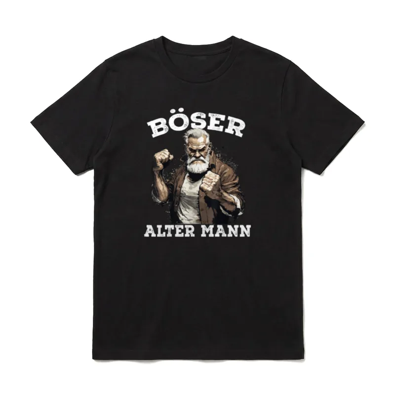 Böser Alter Mann Hardrock T-Shirt – Klassisches T-Shirt in Schwarz