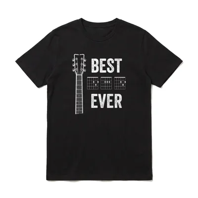 Vatertag Gitarre Musiker Gitarrist T-Shirt – Klassisches T-Shirt in Schwarz