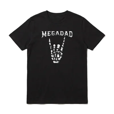 Lustiger Vater Heavy Metal T-Shirt – Klassisches T-Shirt in Schwarz