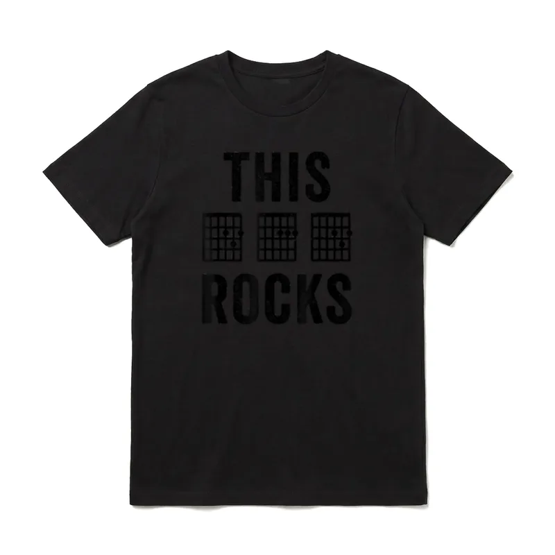 This Dad Rocks Musik T-Shirt – Klassisches T-Shirt in Schwarz