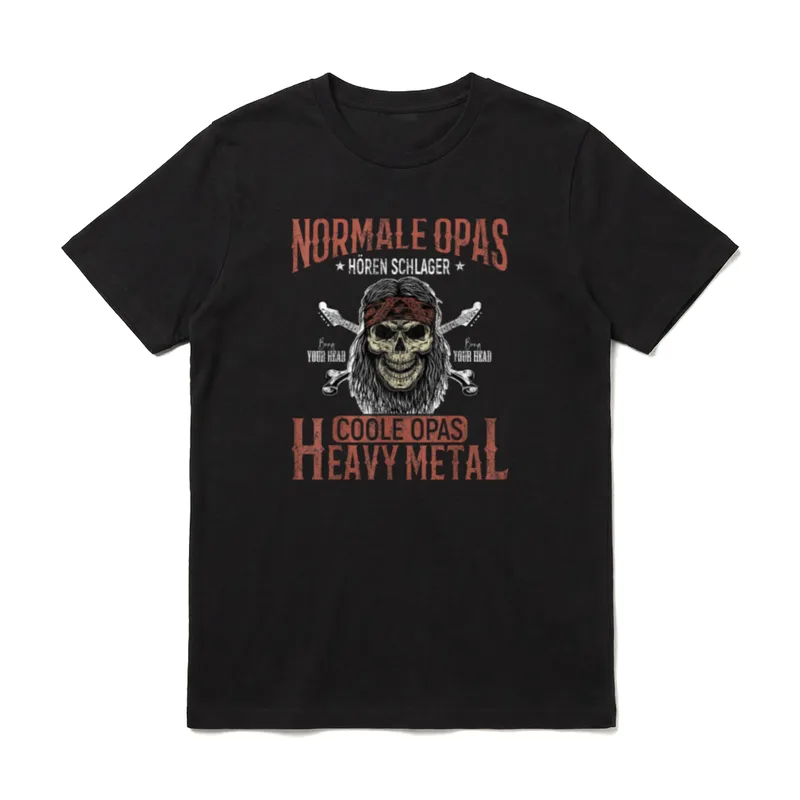 Normale Opas Hören Schlager Coole T-Shirt – Klassisches T-Shirt in Schwarz