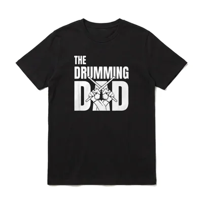 The Drumming Dad Schlagzeuger T-Shirt – Klassisches T-Shirt in Schwarz