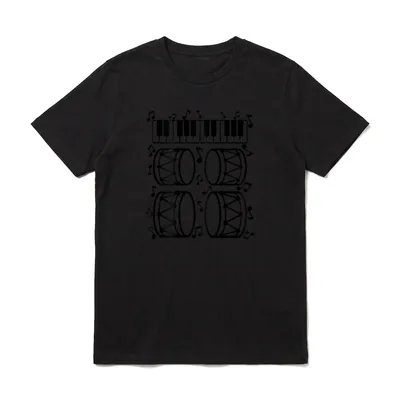 Play Music on Daddys T-Shirt – Klassisches T-Shirt in Schwarz