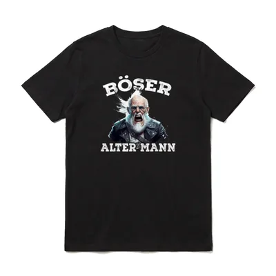 Böser Alter Mann Hardrock Heavy T-Shirt – Klassisches T-Shirt in Schwarz