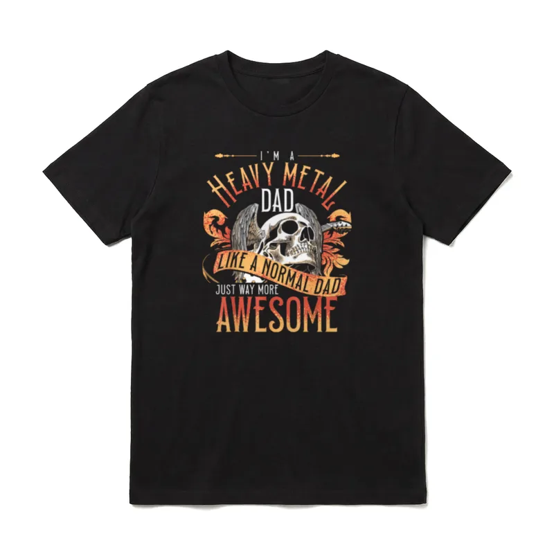 Heavy-Metal-Cooler Papa Punkrockmusikliebhaber T-Shirt – Klassisches T-Shirt in Schwarz