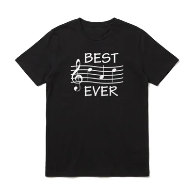 Best Dad Ever Musiker T-Shirt – Klassisches T-Shirt in Schwarz