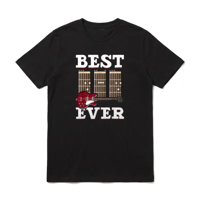 Rock Musikinstrument Gitarrist Papa T-Shirt – Klassisches T-Shirt in Schwarz