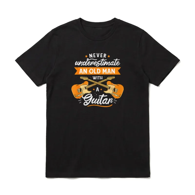 Unterschätze niemals einen alten Musik T-Shirt – Klassisches T-Shirt in Schwarz