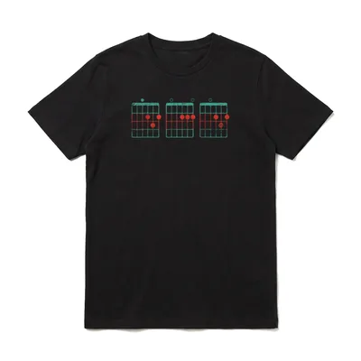 Gitarren Vater Papa Akkord T-Shirt – Klassisches T-Shirt in Schwarz
