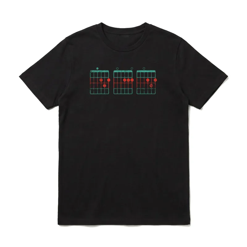 Gitarren Vater Papa Akkord T-Shirt – Klassisches T-Shirt in Schwarz