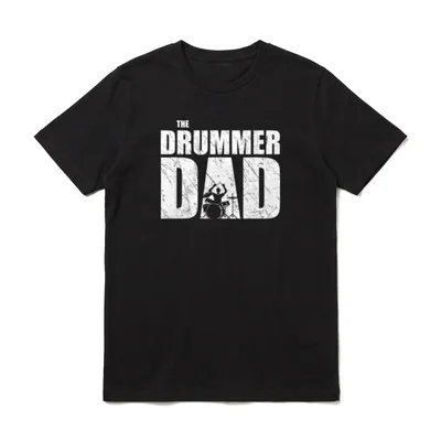 The Drummer Dad Vatertagsgeschenk T-Shirt – Klassisches T-Shirt in Schwarz
