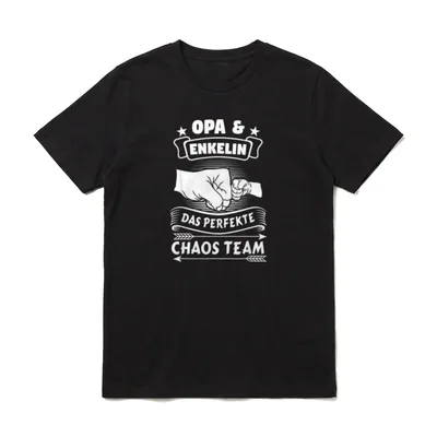 Opa & Enkelin Das Perfekte T-Shirt – Klassisches T-Shirt in Schwarz