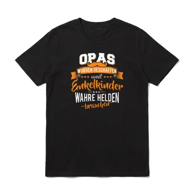 Opa Enkelkinder Helden Großvater T-Shirt – Klassisches T-Shirt in Schwarz