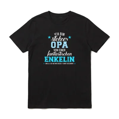 Stolzer Opa T-Shirt – Klassisches T-Shirt in Schwarz