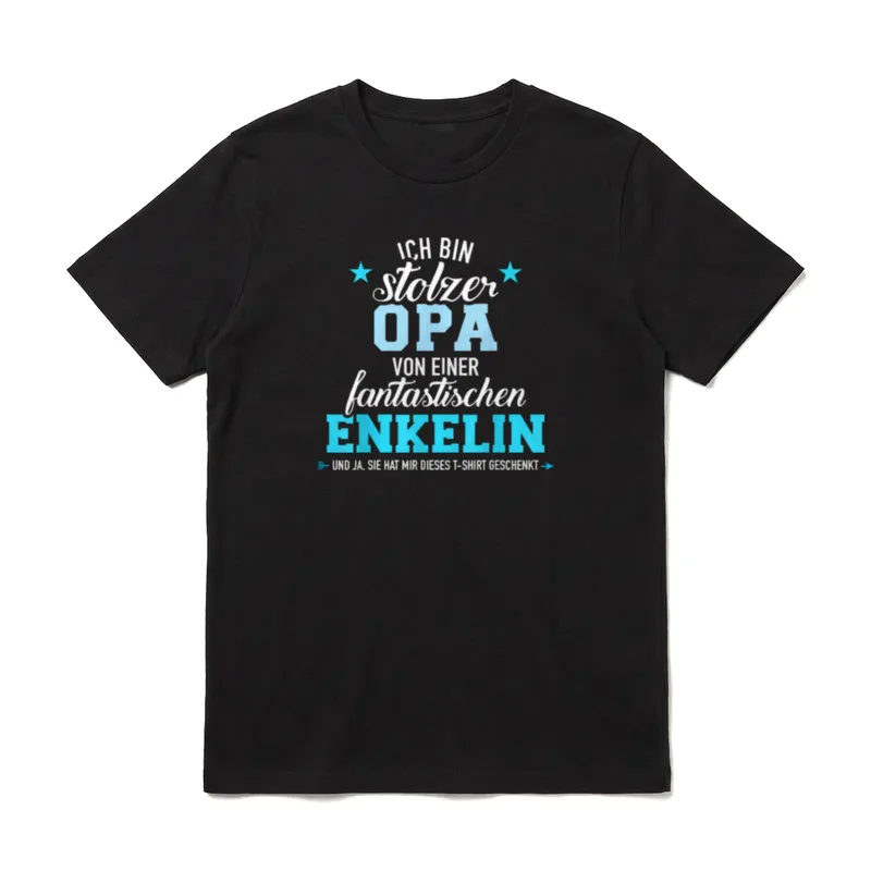 Stolzer Opa T-Shirt – Klassisches T-Shirt in Schwarz