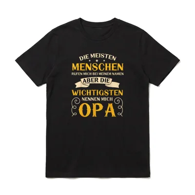 Opa und Enkel Enkelin T-Shirt – Klassisches T-Shirt in Schwarz