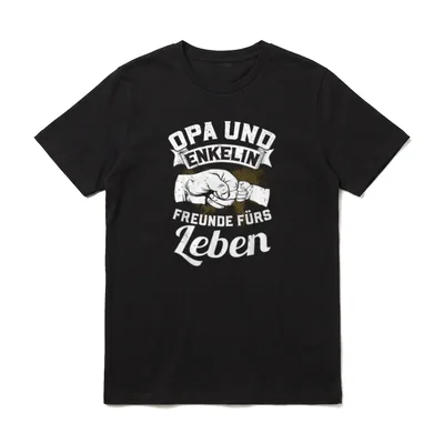 Opa und Enkelin Freunde T-Shirt – Klassisches T-Shirt in Schwarz