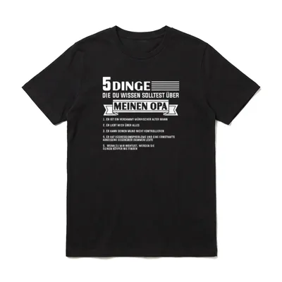 Lustige Großeltern & Enkelkind T-Shirt – Klassisches T-Shirt in Schwarz
