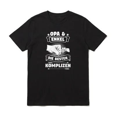Opa Enkel Partnerlook Großvater T-Shirt – Klassisches T-Shirt in Schwarz