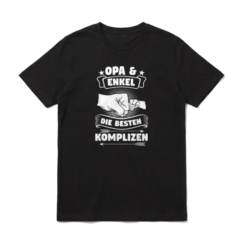 Opa Enkel Partnerlook Großvater T-Shirt – Klassisches T-Shirt in Schwarz