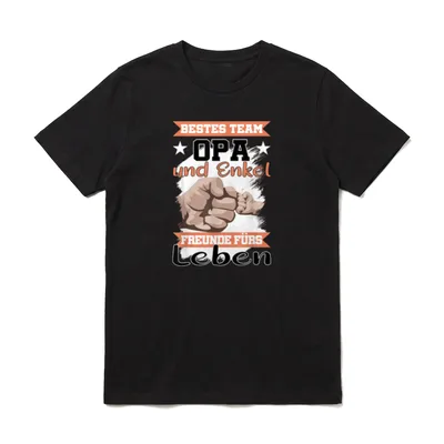 Bester Opa und Enkel-Kind T-Shirt – Klassisches T-Shirt in Schwarz