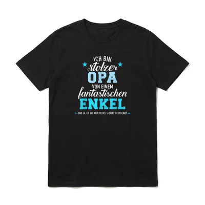 Stolzer Opa eines fantastischen T-Shirt – Klassisches T-Shirt in Schwarz