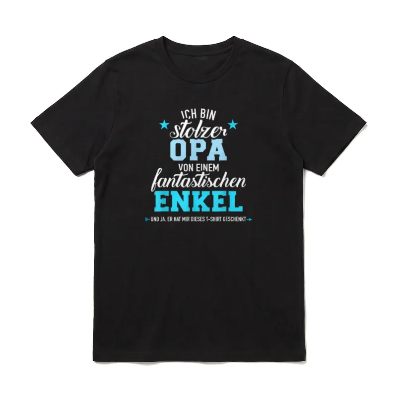 Stolzer Opa eines fantastischen T-Shirt – Klassisches T-Shirt in Schwarz