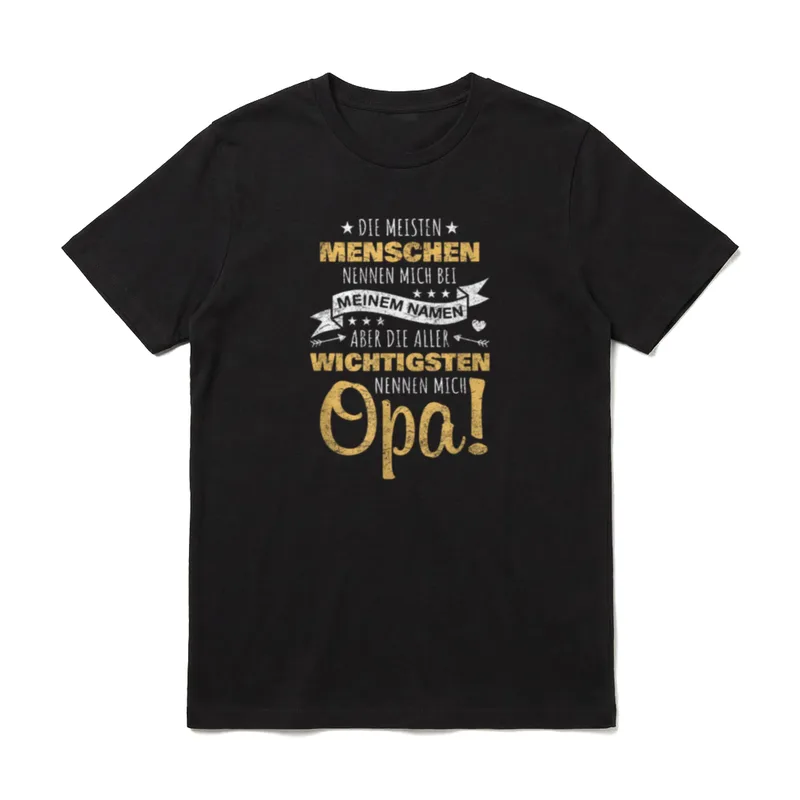 Die Wichtigsten Nennen Mich Opa T-Shirt – Klassisches T-Shirt in Schwarz
