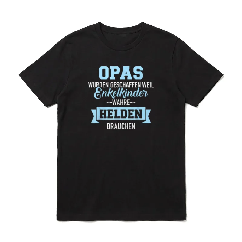 Opas wurden geschaffen Enkelkinder T-Shirt – Klassisches T-Shirt in Schwarz