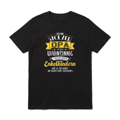 Stolzer Opa Enkel Enkelkinder T-Shirt – Klassisches T-Shirt in Schwarz