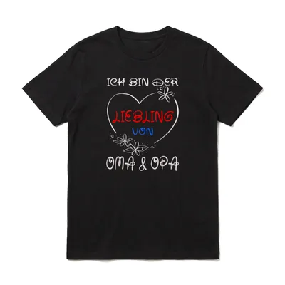Omas Liebling Baby Opas T-Shirt – Klassisches T-Shirt in Schwarz