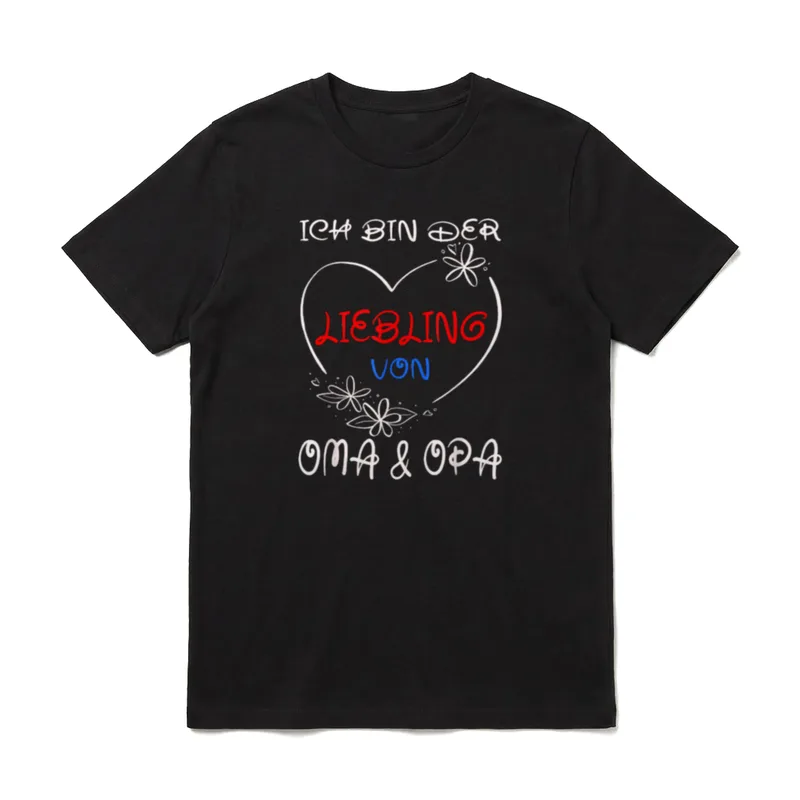 Omas Liebling Baby Opas T-Shirt – Klassisches T-Shirt in Schwarz