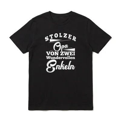 Opa Enkel Sprüche T-Shirt – Klassisches T-Shirt in Schwarz