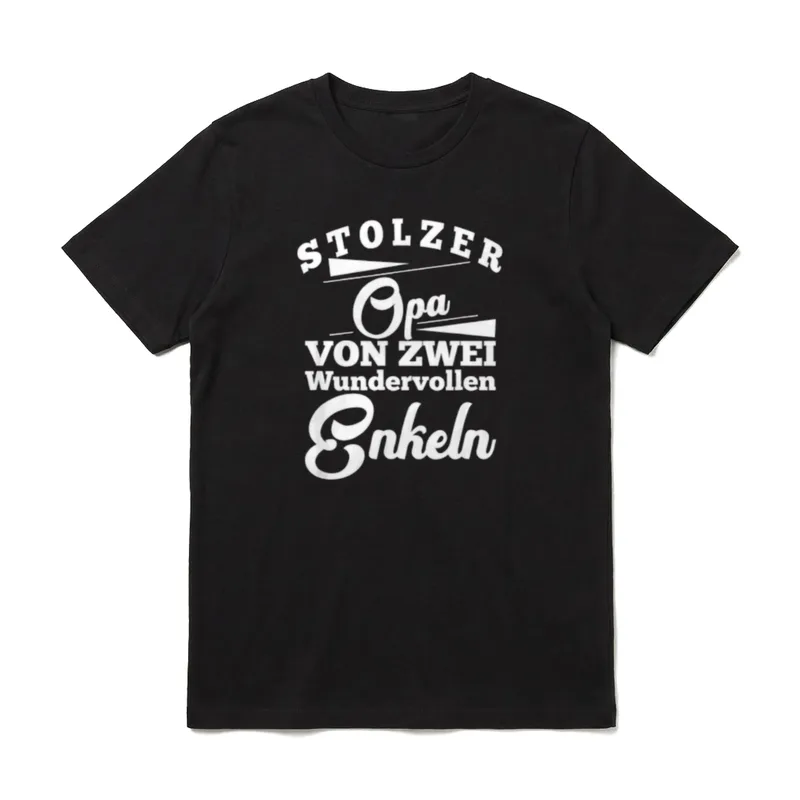 Opa Enkel Sprüche T-Shirt – Klassisches T-Shirt in Schwarz