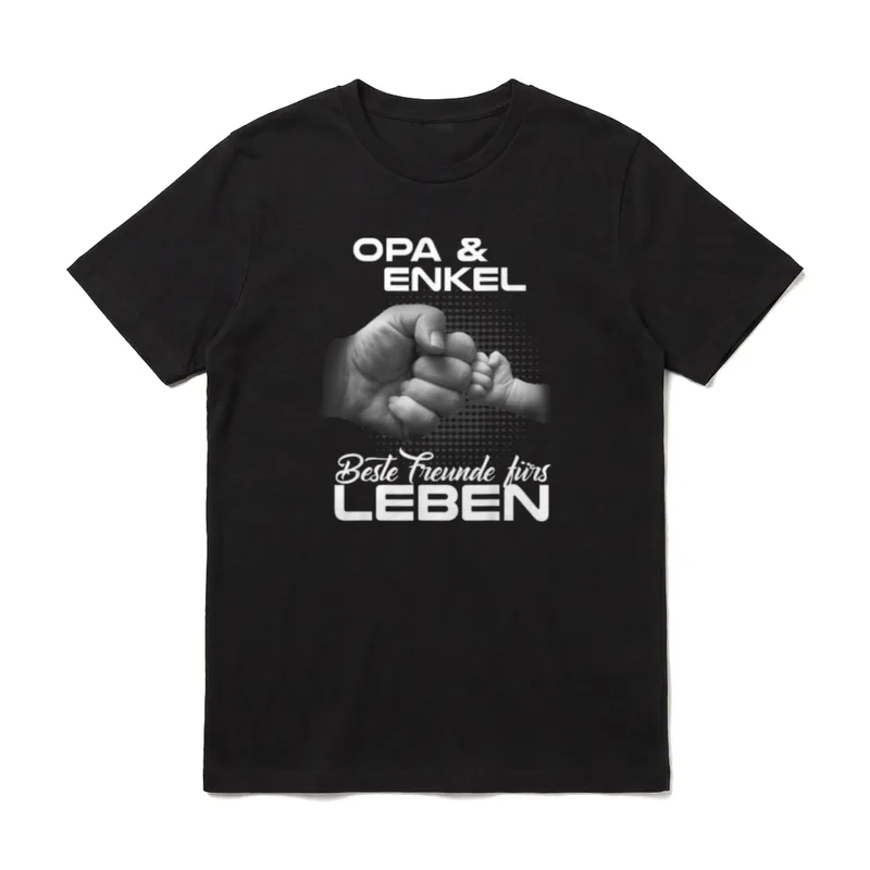Opa & Enkel Beste Freunde T-Shirt – Klassisches T-Shirt in Schwarz