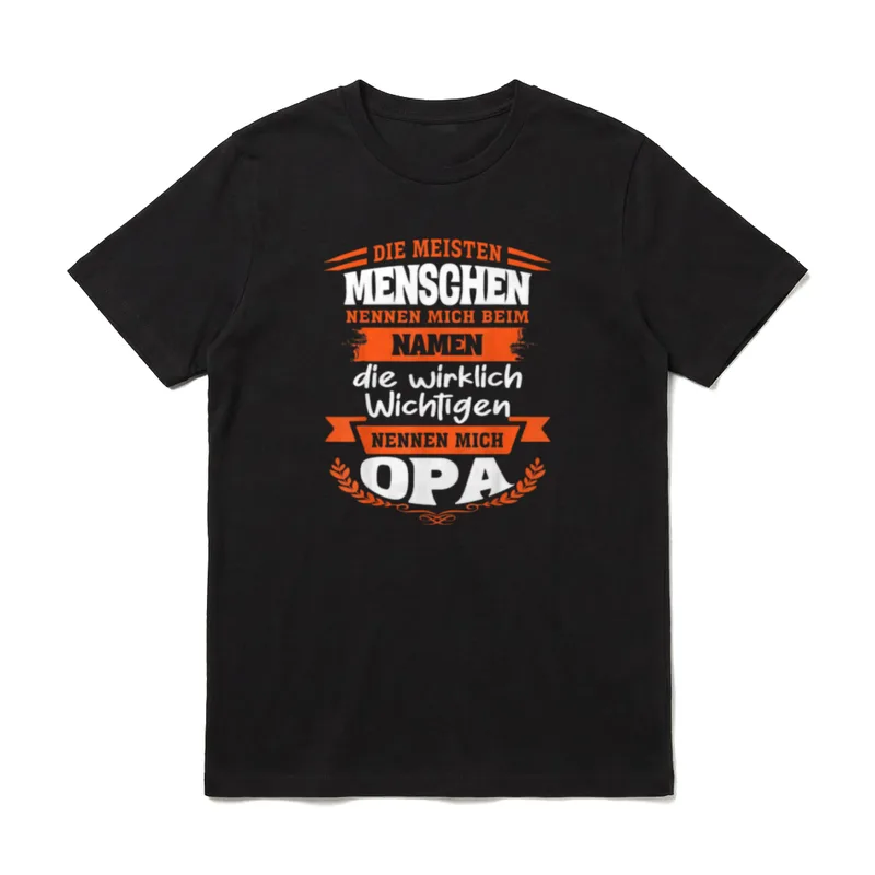 Opa und Enkel Oberteil T-Shirt – Klassisches T-Shirt in Schwarz