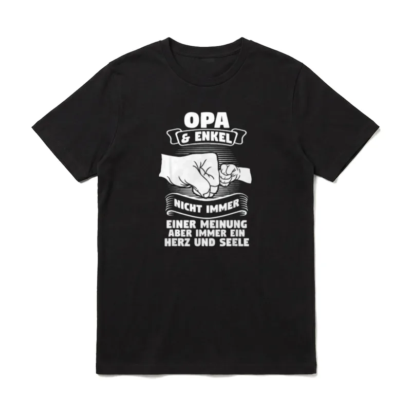 Opa & Enkel immer T-Shirt – Klassisches T-Shirt in Schwarz