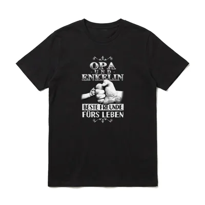 Opa Und Enkelin Beste Freunde T-Shirt – Klassisches T-Shirt in Schwarz
