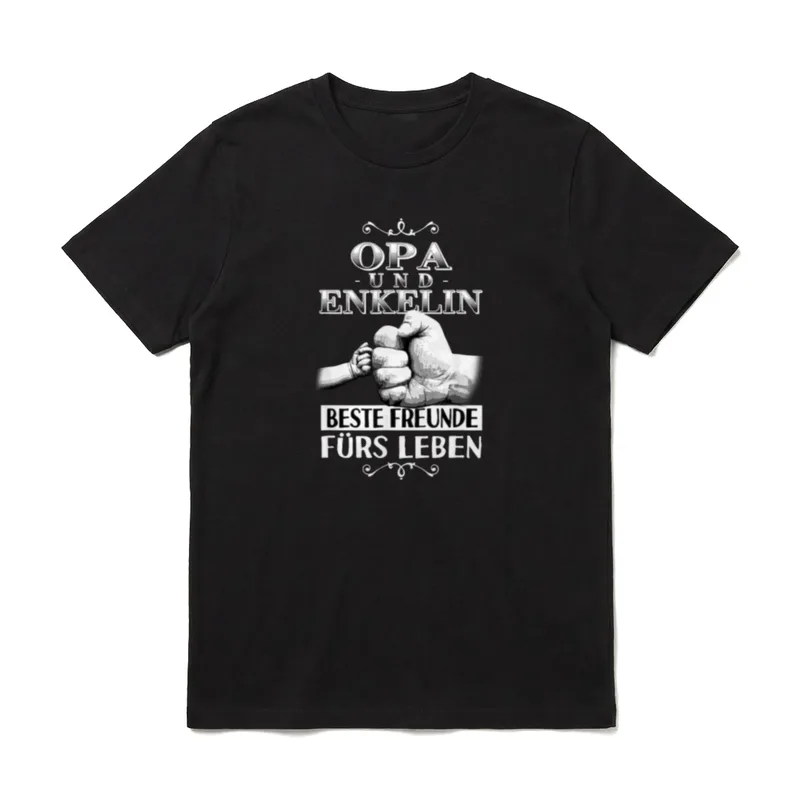 Opa Und Enkelin Beste Freunde T-Shirt – Klassisches T-Shirt in Schwarz