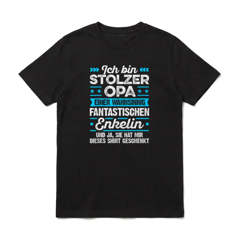 Ich Bin Stolzer Opa Opa & Enkel T-Shirt – Klassisches T-Shirt in Schwarz