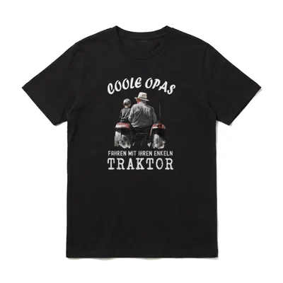 Opa und Enkel T-Shirt – Klassisches T-Shirt in Schwarz