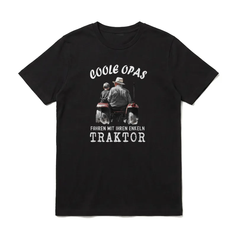 Opa und Enkel T-Shirt – Klassisches T-Shirt in Schwarz