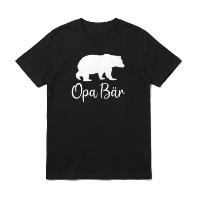 Bester Opa Bär Großvater T-Shirt – Klassisches T-Shirt in Schwarz