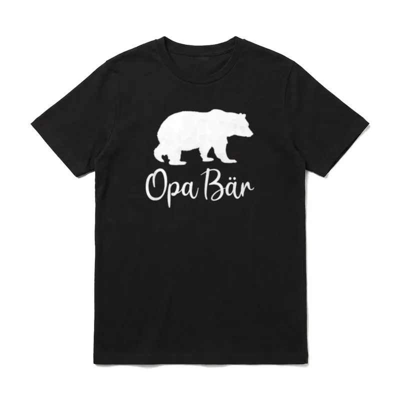 Bester Opa Bär Großvater T-Shirt – Klassisches T-Shirt in Schwarz